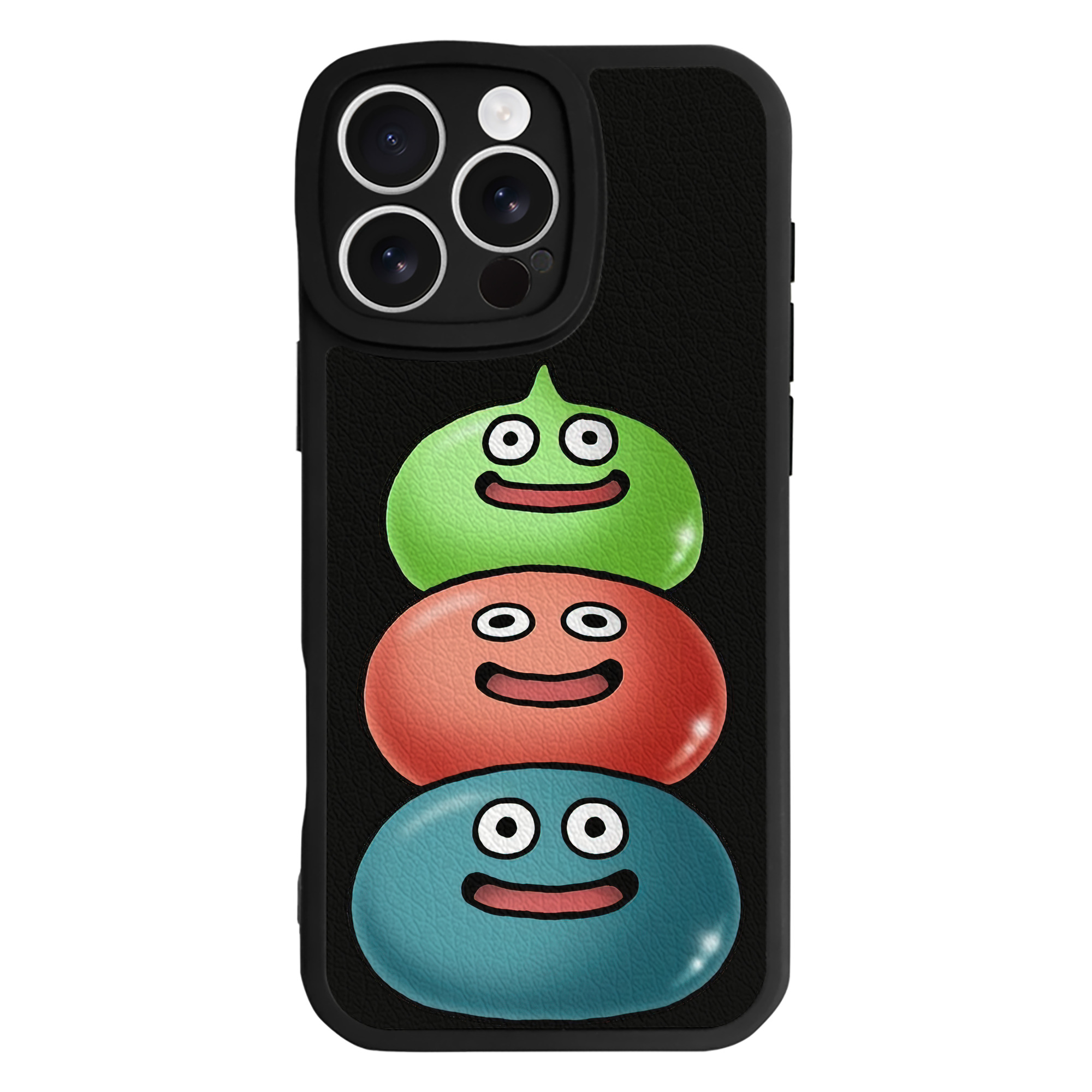 （画像用） ドラゴンクエスト Doragon Kuesuto Dragon Quest 【iPhone 16シリーズ対応】シリコンスマホケース（レザー調） 材質：シリコン